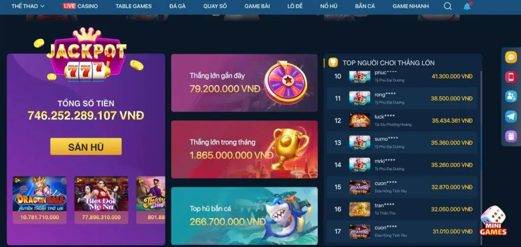 Các trò chơi casino đa dạng tại mk88 casino